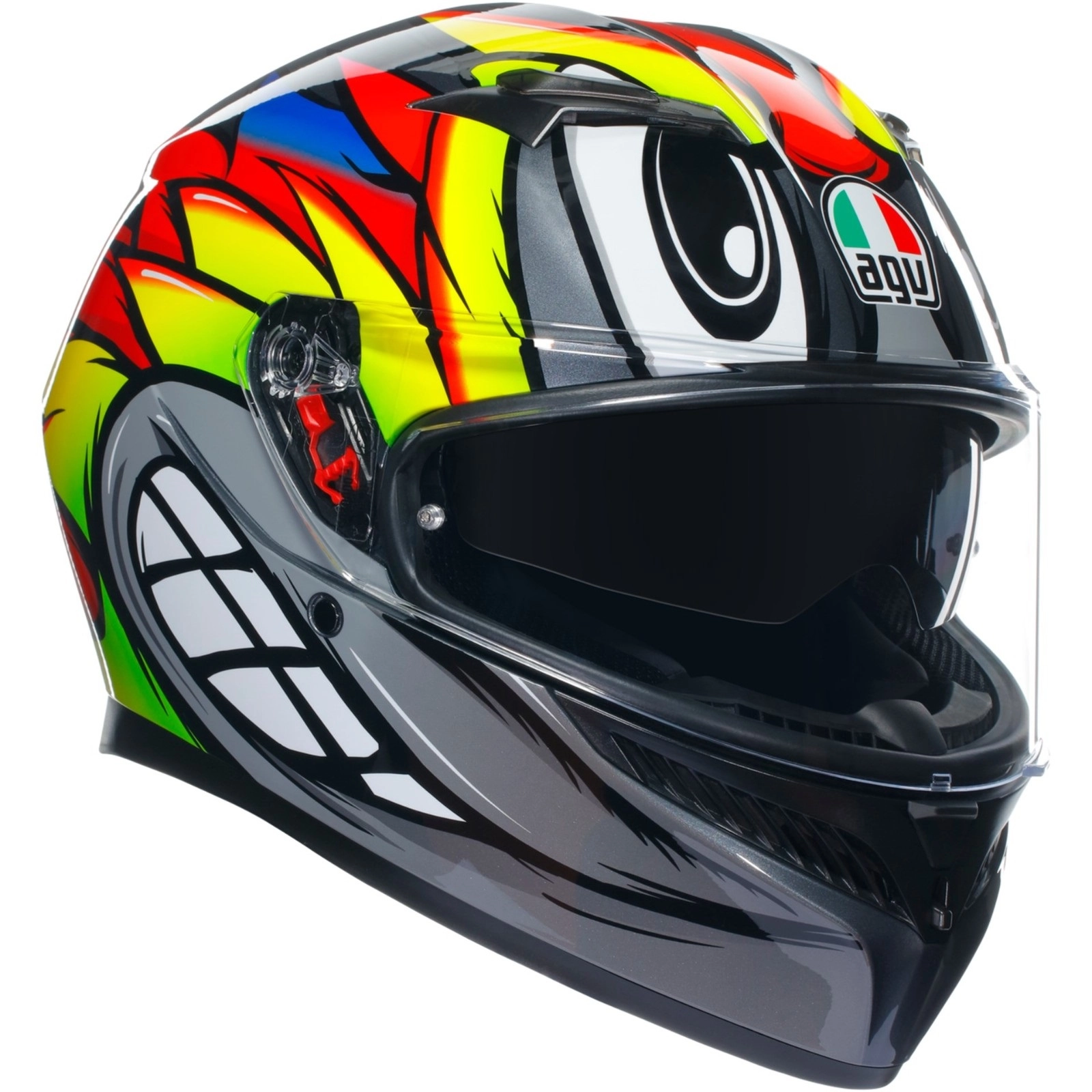 Шолом AGV K3 Birdy 2.0 Grey/Yellow/Red