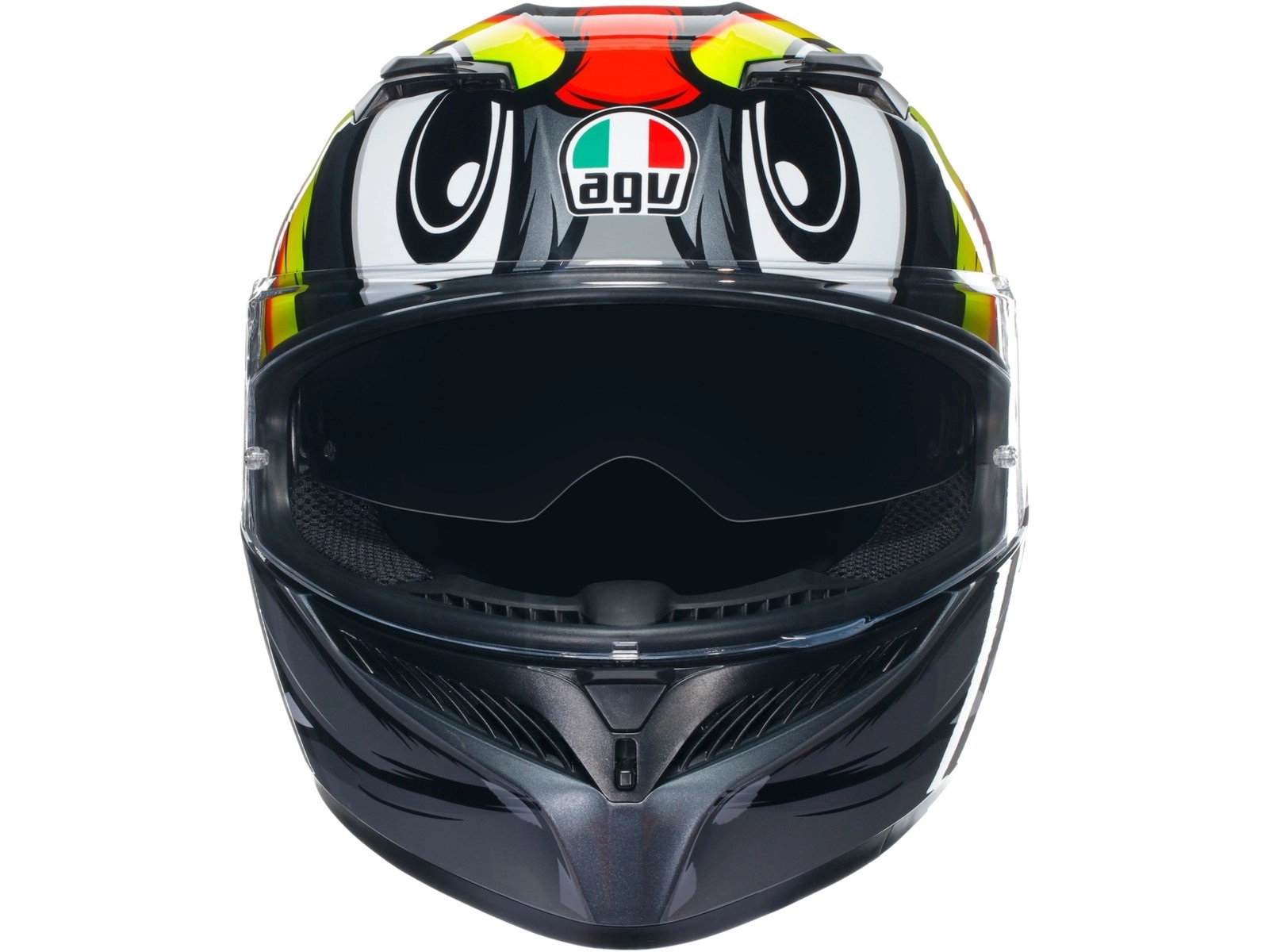 Шолом AGV K3 Birdy 2.0 Grey/Yellow/Red