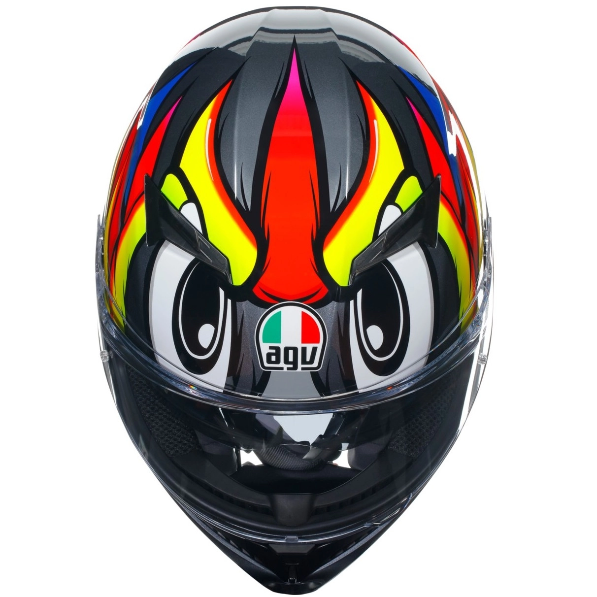 Шолом AGV K3 Birdy 2.0 Grey/Yellow/Red