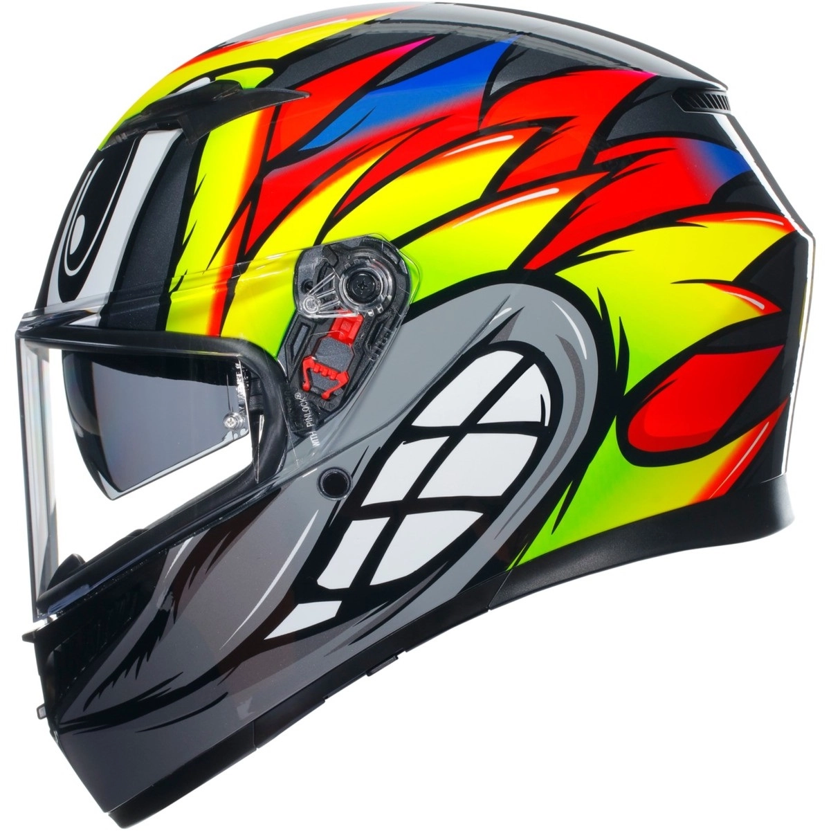 Шолом AGV K3 Birdy 2.0 Grey/Yellow/Red