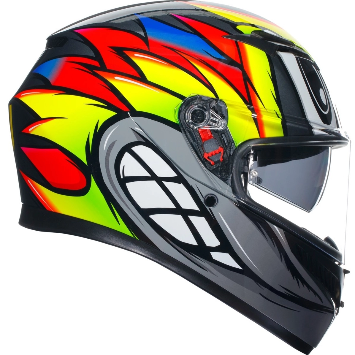 Шолом AGV K3 Birdy 2.0 Grey/Yellow/Red