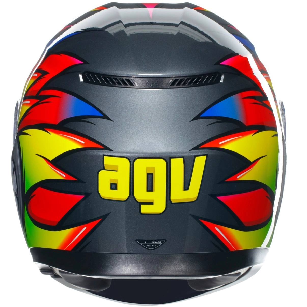 Шолом AGV K3 Birdy 2.0 Grey/Yellow/Red