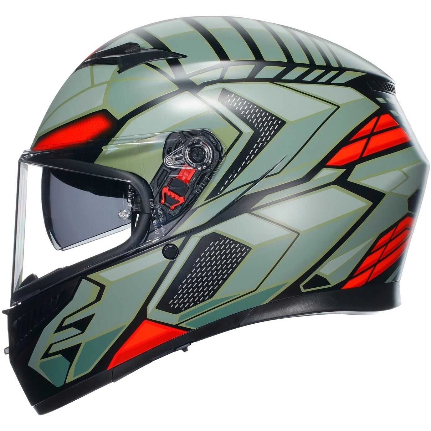Шолом AGV K3 Decept Black/Green/Red