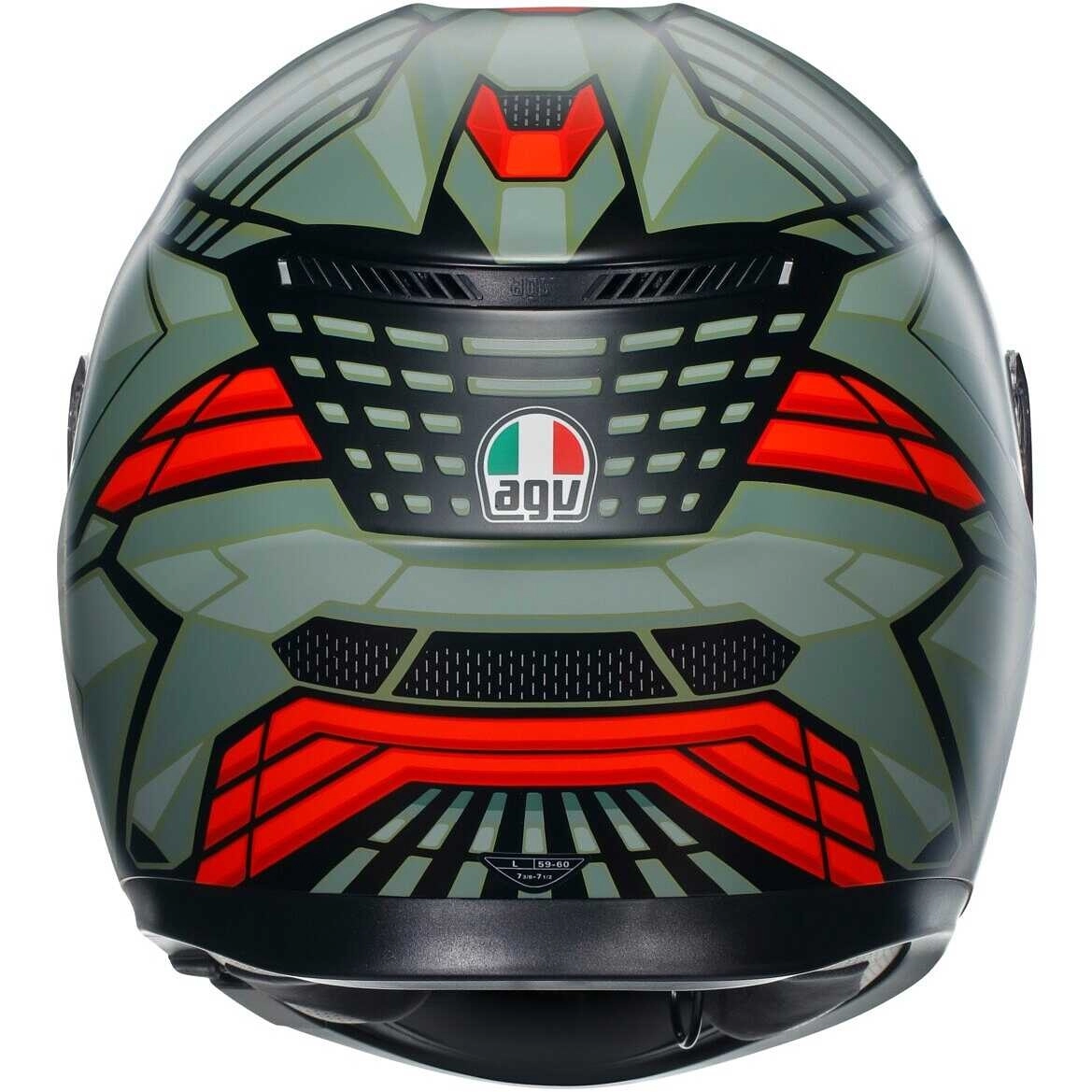 Шолом AGV K3 Decept Black/Green/Red