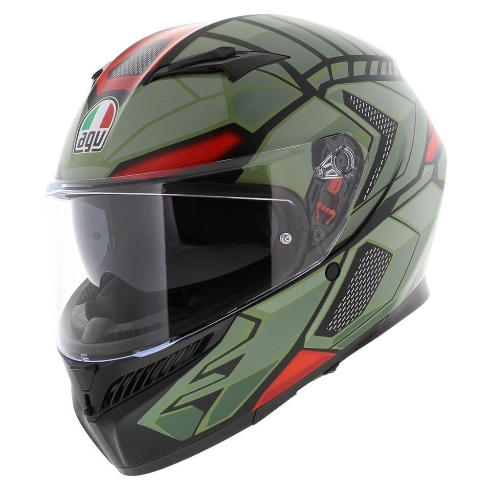 Шолом AGV K3 Decept Black/Green/Red