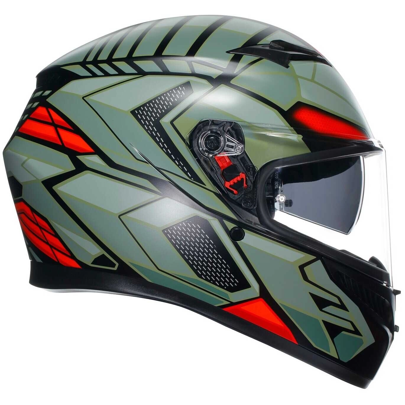 Шолом AGV K3 Decept Black/Green/Red