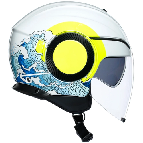 Шолом AGV Orbyt E2205 Sunset White/Yellow