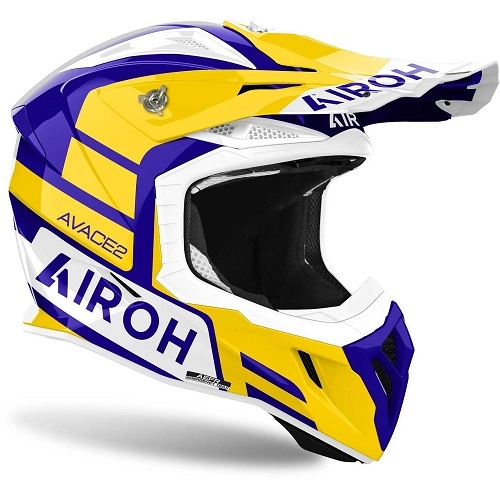Шолом Airoh Aviator Ace 2 Sake White/Blue/Yellow