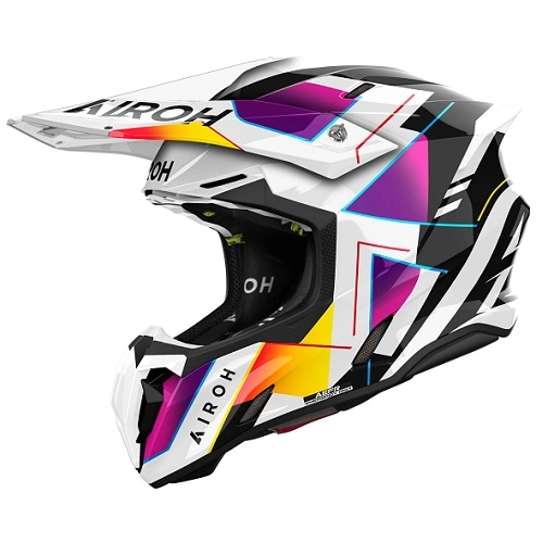 Шолом Airoh Quad Twist 3 Rainbow White/Black/Purple