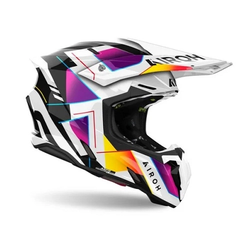 Шолом Airoh Quad Twist 3 Rainbow White/Black/Purple