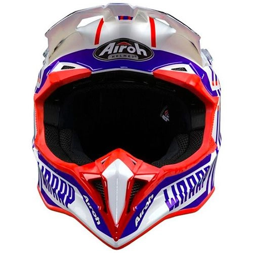 Шолом Airoh Wraap Broken Blue/Red Gloss