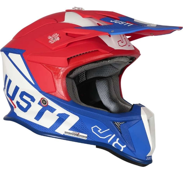 Шолом Just1 J18 Vertigo Blue/White/Red