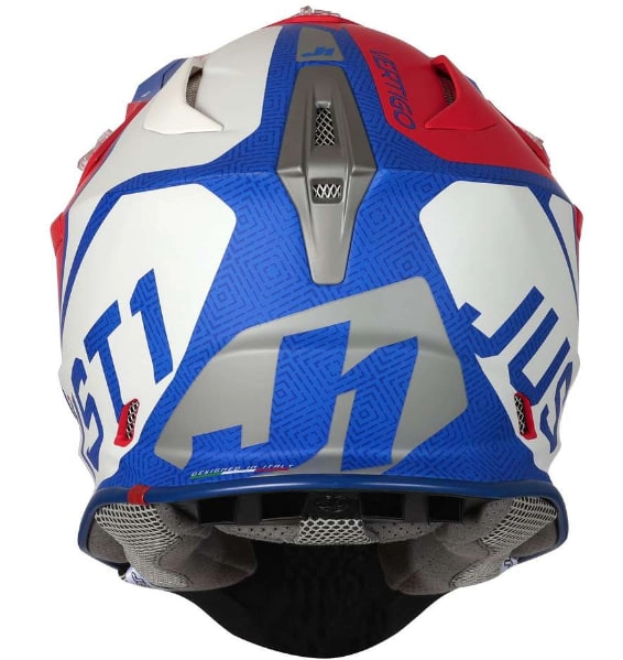 Шолом Just1 J18 Vertigo Blue/White/Red