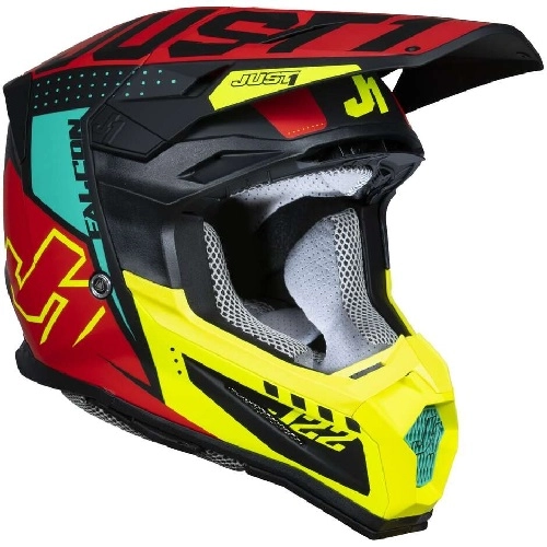 Шолом Just1 J22-F Falcon Red/Yellow/Black
