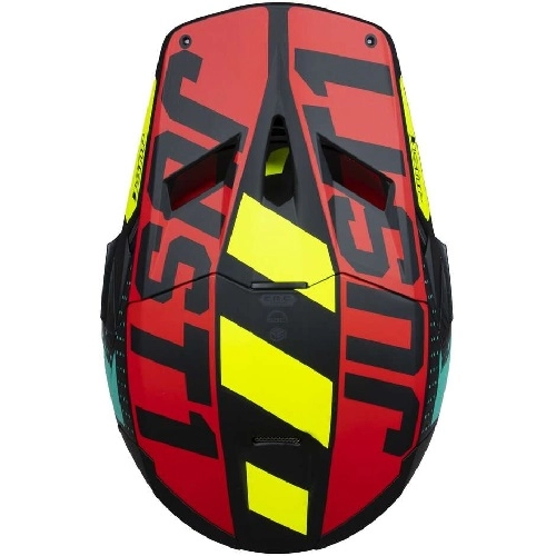 Шолом Just1 J22-F Falcon Red/Yellow/Black
