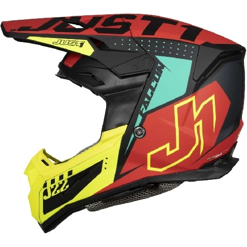 Шолом Just1 J22-F Falcon Red/Yellow/Black