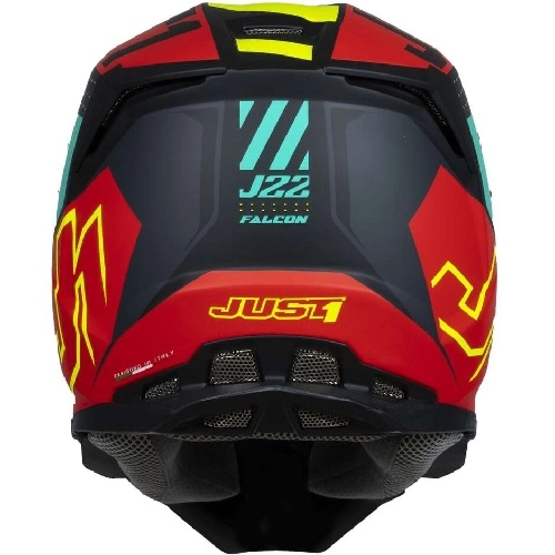 Шолом Just1 J22-F Falcon Red/Yellow/Black