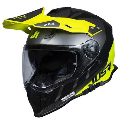 Шолом Just1 J34 Pro Outerspace White/Yellow/Black