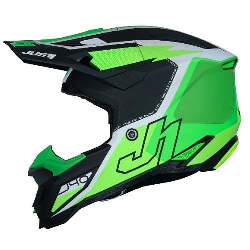 Шлем Just1 J40 Flash Green/White/Black