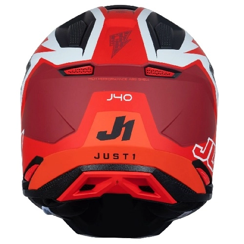 Шолом Just1 J40 Flash Red/White/Black