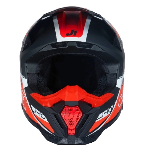 Шолом Just1 J40 Flash Red/White/Black
