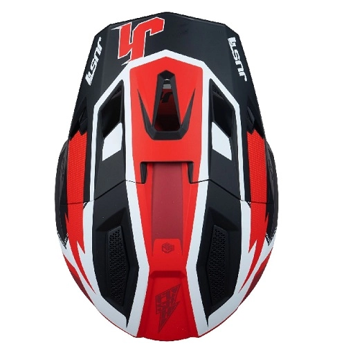 Шолом Just1 J40 Flash Red/White/Black