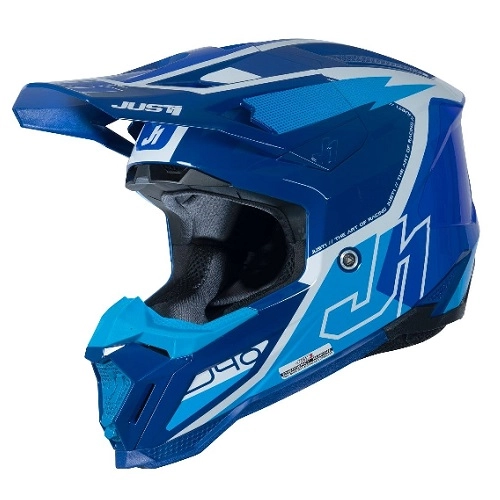 Шолом Just1 J40 Flash White/Blue