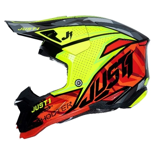 Шолом Just1 J40 Shooter Camo/Red/Black