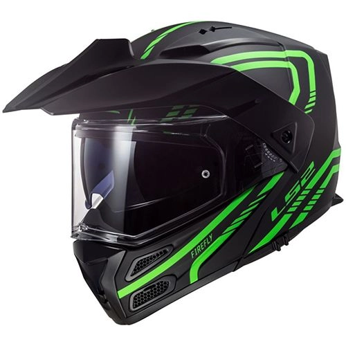 Шолом LS2 FF324 Metro EVO Firefly Hi-Vis Black/Green