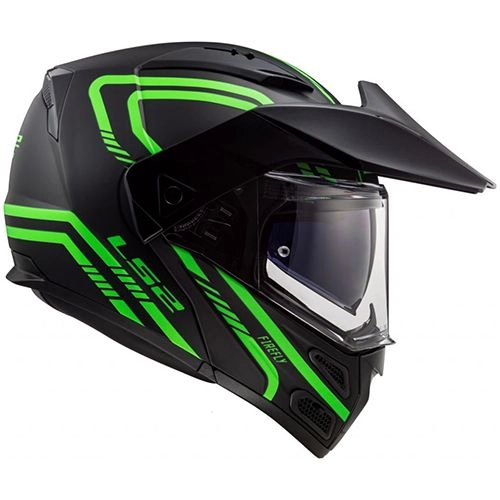 Шолом LS2 FF324 Metro EVO Firefly Hi-Vis Black/Green