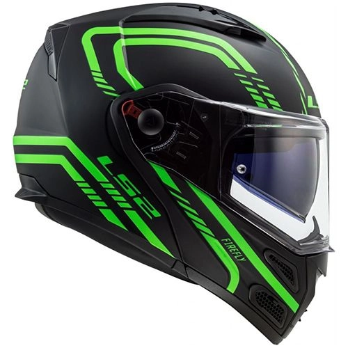 Шолом LS2 FF324 Metro EVO Firefly Hi-Vis Black/Green