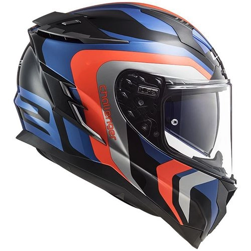 Шолом LS2 FF327 Challenger Galactic Blue/Orange