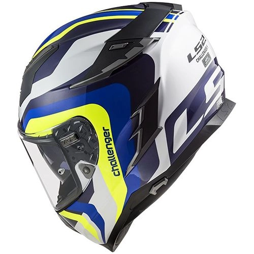 Шолом LS2 FF327 Challenger Galactic White/Yellow/Blue