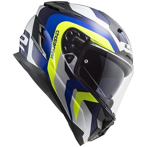 Шолом LS2 FF327 Challenger Galactic White/Yellow/Blue