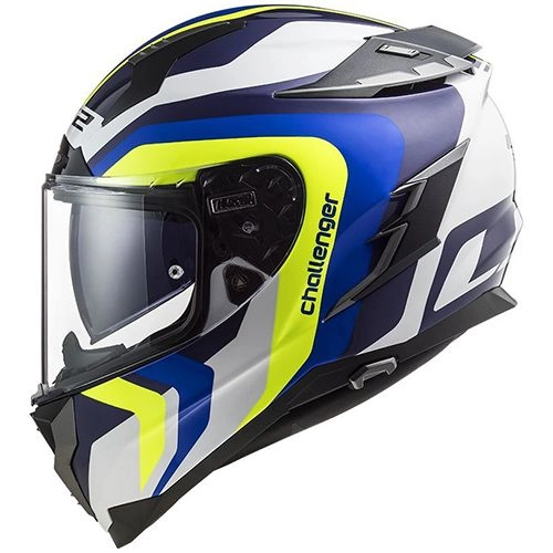 Шолом LS2 FF327 Challenger Galactic White/Yellow/Blue