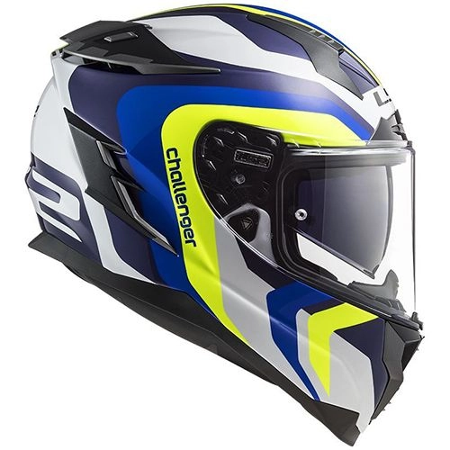 Шолом LS2 FF327 Challenger Galactic White/Yellow/Blue