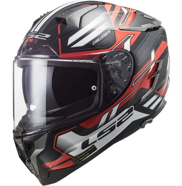 Шолом LS2 FF327 Challenger Spin Black/Red/White