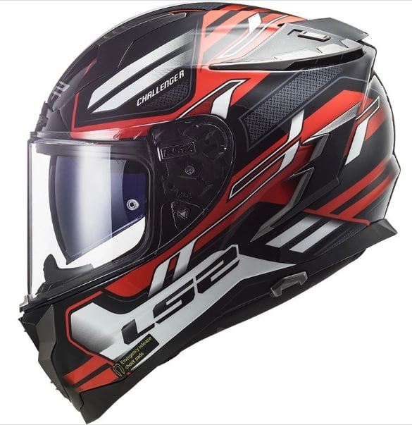 Шолом LS2 FF327 Challenger Spin Black/Red/White
