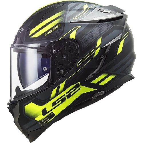 Шлем LS2 FF327 Challenger Spin Grey/Yellow
