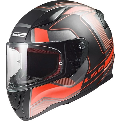Шолом LS2 FF353 Rapid Carrera Hi-Vis Black/Red/Grey