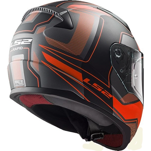 Шолом LS2 FF353 Rapid Carrera Hi-Vis Black/Red/Grey