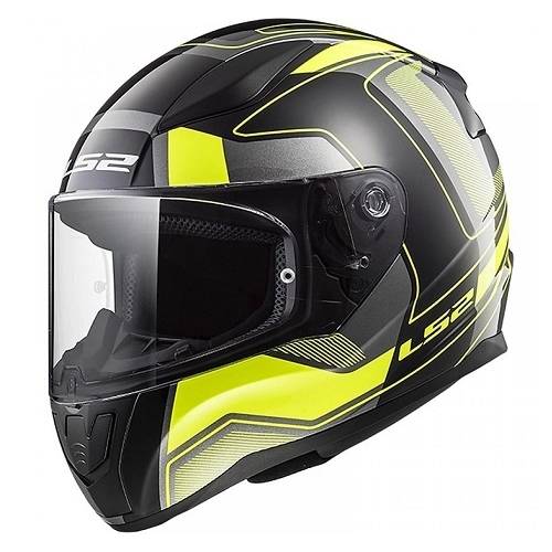 Шолом LS2 FF353 Rapid Carrera HI-Vis Black/Yellow/Grey