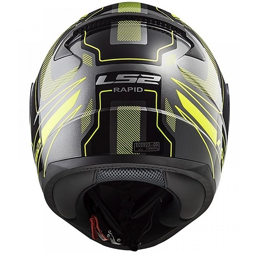 Шолом LS2 FF353 Rapid Carrera HI-Vis Black/Yellow/Grey