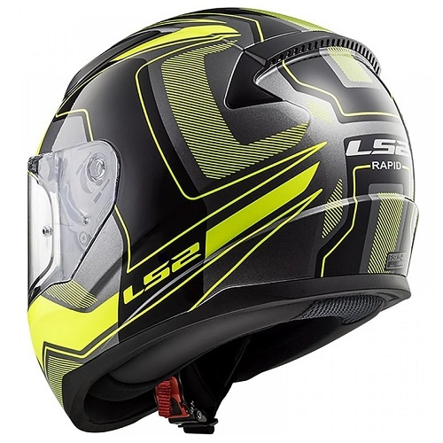 Шолом LS2 FF353 Rapid Carrera HI-Vis Black/Yellow/Grey