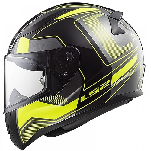 Шолом LS2 FF353 Rapid Carrera HI-Vis Black/Yellow/Grey