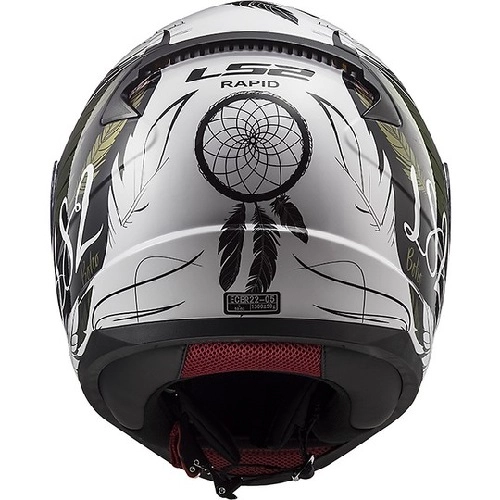 Шлем LS2 FF353 Rapid II Boho White/Black/Pink