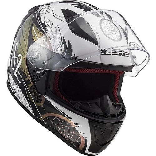 Шлем LS2 FF353 Rapid II Boho White/Black/Pink