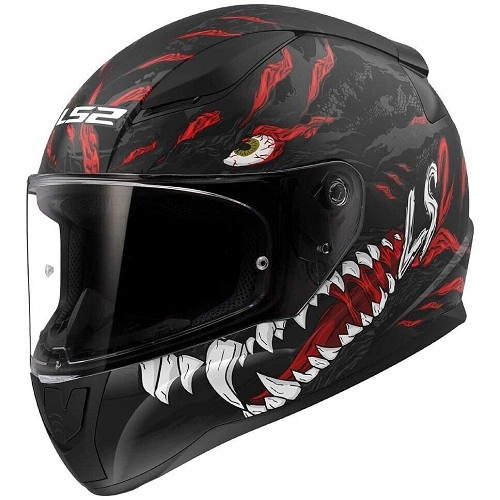 Шолом LS2 FF353 Rapid II Kaiju Black/Red/White