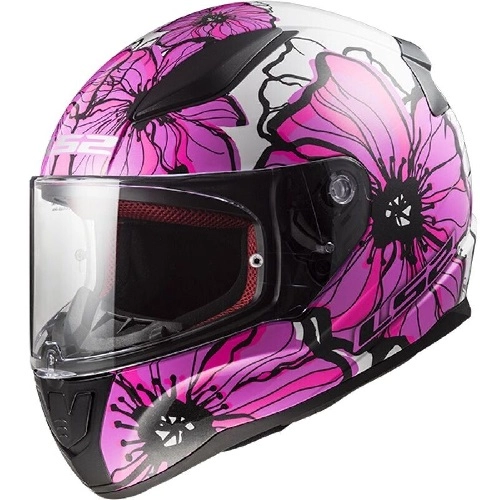 Шолом LS2 FF353 Rapid II Poppies White/Pink