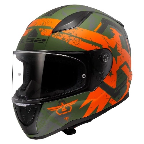 Шолом LS2 FF353 Rapid II Thunder Birds Orange/Green